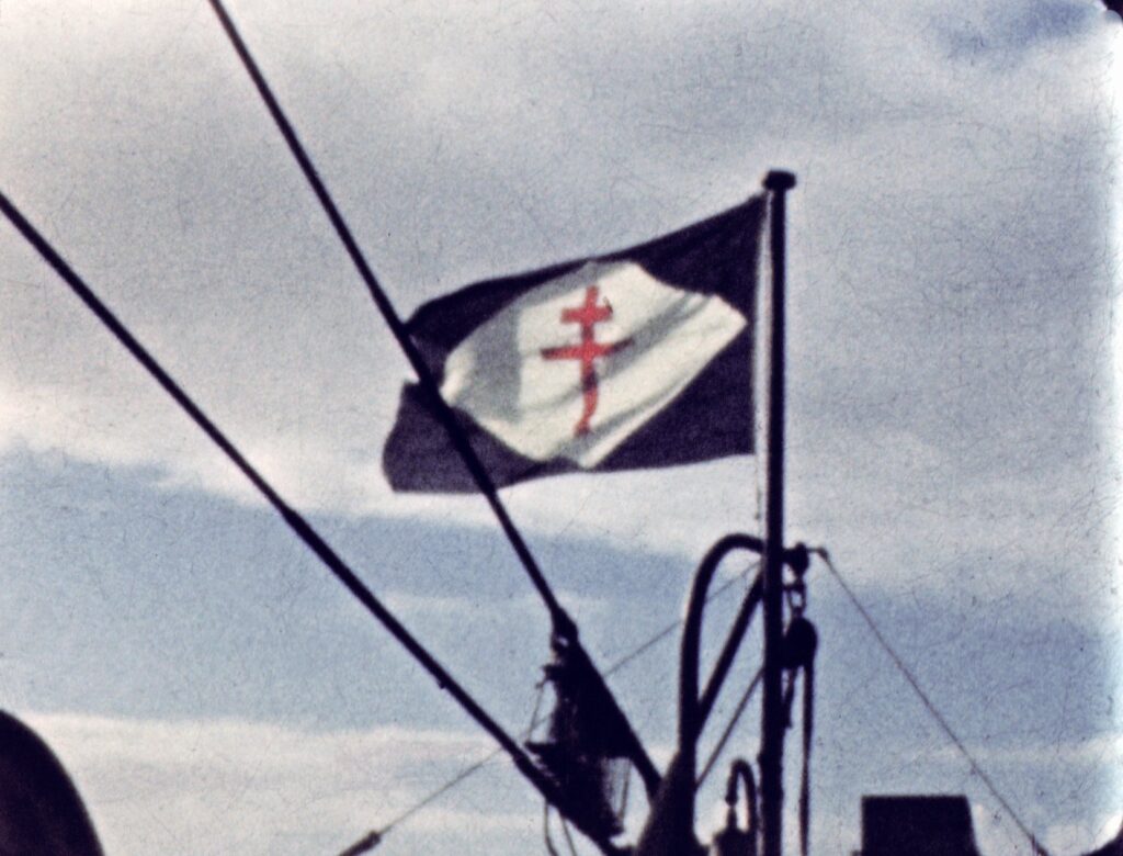 Aboard Felix Roussel, 1946.